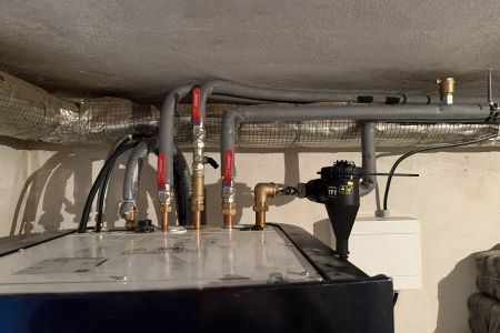Hydraulické zapojenie Daikin Altherma 11 kW s filtrom TF1